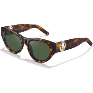 imageCARFIA Retro Acetate Polarized CatEye Sunglasses for Women UV400 Protection Designer Glasses Trendy Classic Shades CA1952Tortoise Frame Green Lenses