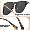 imageCARFIA Retro Lightweight Polarized Sunglasses for Women UV Protection Square Ladies Sunnies Outdoor Driving Eyewears CA32R1 Tortoise Frame Grey Lens