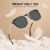 imageCARFIA Retro Lightweight Polarized Sunglasses for Women UV Protection Square Ladies Sunnies Outdoor Driving Eyewears CA32R1 Tortoise Frame Grey Lens
