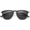 imageCARFIA Retro Lightweight Polarized Sunglasses for Women UV Protection Square Ladies Sunnies Outdoor Driving Eyewears CA32R2 Black Frame Grey Lens