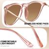 imageCARFIA Retro Lightweight Polarized Sunglasses for Women UV Protection Square Ladies Sunnies Outdoor Driving Eyewears CA32R3 Pink Frame Pink Mirror