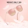 imageCARFIA Retro Lightweight Polarized Sunglasses for Women UV Protection Square Ladies Sunnies Outdoor Driving Eyewears CA32R3 Pink Frame Pink Mirror