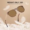 imageCARFIA Retro Lightweight Polarized Sunglasses for Women UV Protection Square Ladies Sunnies Outdoor Driving Eyewears CA32R4 Polished Tortoise Frame Brown Lens