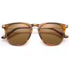 imageCARFIA Retro Lightweight Polarized Sunglasses for Women UV Protection Square Ladies Sunnies Outdoor Driving Eyewears CA32R4 Polished Tortoise Frame Brown Lens