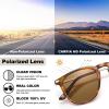 imageCARFIA Retro Lightweight Polarized Sunglasses for Women UV Protection Square Ladies Sunnies Outdoor Driving Eyewears CA32R4 Polished Tortoise Frame Brown Lens