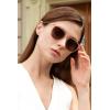 imageCARFIA Retro Lightweight Polarized Sunglasses for Women UV Protection Square Ladies Sunnies Outdoor Driving Eyewears CA32R40 Brown Checkers Frame Gradient Brown Lens