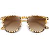imageCARFIA Retro Lightweight Polarized Sunglasses for Women UV Protection Square Ladies Sunnies Outdoor Driving Eyewears CA32R40 Brown Checkers Frame Gradient Brown Lens
