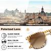 imageCARFIA Retro Lightweight Polarized Sunglasses for Women UV Protection Square Ladies Sunnies Outdoor Driving Eyewears CA32R40 Brown Checkers Frame Gradient Brown Lens
