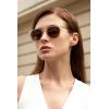 imageCARFIA Retro Lightweight Polarized Sunglasses for Women UV Protection Square Ladies Sunnies Outdoor Driving Eyewears CA32R40 Brown Matte Frame Gradient Brown Lens