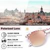 imageCARFIA Retro Lightweight Polarized Sunglasses for Women UV Protection Square Ladies Sunnies Outdoor Driving Eyewears CA32R40 Pink White Tortoise Frame Pink Mirrored