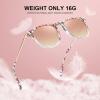 imageCARFIA Retro Lightweight Polarized Sunglasses for Women UV Protection Square Ladies Sunnies Outdoor Driving Eyewears CA32R40 Pink White Tortoise Frame Pink Mirrored