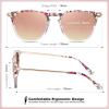imageCARFIA Retro Lightweight Polarized Sunglasses for Women UV Protection Square Ladies Sunnies Outdoor Driving Eyewears CA32R40 Pink White Tortoise Frame Pink Mirrored