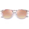 imageCARFIA Retro Lightweight Polarized Sunglasses for Women UV Protection Square Ladies Sunnies Outdoor Driving Eyewears CA32R40 Pink White Tortoise Frame Pink Mirrored