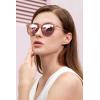 imageCARFIA Retro Lightweight Polarized Sunglasses for Women UV Protection Square Ladies Sunnies Outdoor Driving Eyewears CA32R40 Pink White Tortoise Frame Pink Mirrored