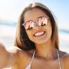 imageCARFIA Retro Lightweight Polarized Sunglasses for Women UV Protection Square Ladies Sunnies Outdoor Driving Eyewears CA32R40 Pink White Tortoise Frame Pink Mirrored