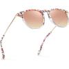 imageCARFIA Retro Lightweight Polarized Sunglasses for Women UV Protection Square Ladies Sunnies Outdoor Driving Eyewears CA32R40 Pink White Tortoise Frame Pink Mirrored