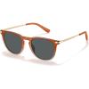 imageCARFIA Retro Lightweight Polarized Sunglasses for Women UV Protection Square Ladies Sunnies Outdoor Driving Eyewears CA32R41 Orange Coffee Frame Grey Lens