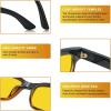 imageCARFIA Night Vision Glasses Driving for Men Women AntiglareSafety HD Yellow Lens Fishing Golf Narrow Face Glasses3 Black  Yellow Frame Yellow Lens
