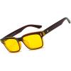 imageCARFIA Night Vision Glasses Driving for Men Women AntiglareSafety HD Yellow Lens Fishing Golf Narrow Face Glasses4 Red Frame Yellow Lens