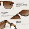 imageCARFIA Polarized Sunglasses for Men UV400 Protection  Pilot Design Acetate Sun Glasses for Driving Fishing Outdoor CA53554 Tortoise Frame Brown Gradient Lens