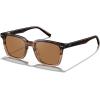 imageCARFIA Retro Acetate Polarized Sunglasses for Men UV Protection Square Classic Eyewear for Driving Outdoor3 Tortoise Frame  Brown Gradient Lenses
