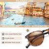 imageCARFIA Retro Cool Acetate Polarized Sunglasses for Men UV Protection Outdoor Fashion Driving Eyewears Male Square Sunnies1 Browntortoise Frame Brown Lens