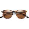 imageCARFIA Retro Cool Acetate Polarized Sunglasses for Men UV Protection Outdoor Fashion Driving Eyewears Male Square Sunnies1 Browntortoise Frame Brown Lens