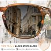 imageCARFIA Retro Cool Acetate Polarized Sunglasses for Men UV Protection Outdoor Fashion Driving Eyewears Male Square Sunnies2 Brown Striped Frame Grey Lens