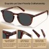 imageCARFIA Retro Cool Acetate Polarized Sunglasses for Men UV Protection Outdoor Fashion Driving Eyewears Male Square Sunnies3 Coffee Tortoise Frame Grey Lens