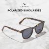 imageCARFIA Retro Cool Acetate Polarized Sunglasses for Men UV Protection Outdoor Fashion Driving Eyewears Male Square Sunnies81 Tortoise Frame Grey Lens