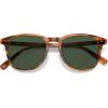 imageCARFIA Retro Cool Acetate Polarized Sunglasses for Men UV Protection Outdoor Fashion Driving Eyewears Male Square Sunnies82 Brown Striped Frame Green Lens