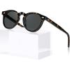 imageCARFIA Retro Acetate Polarized Sunglasses for Men UV Protection Vintage Round Frame Eyewear with Gold Filigree CA5506G Tortoiseshell Frame Grey Lens