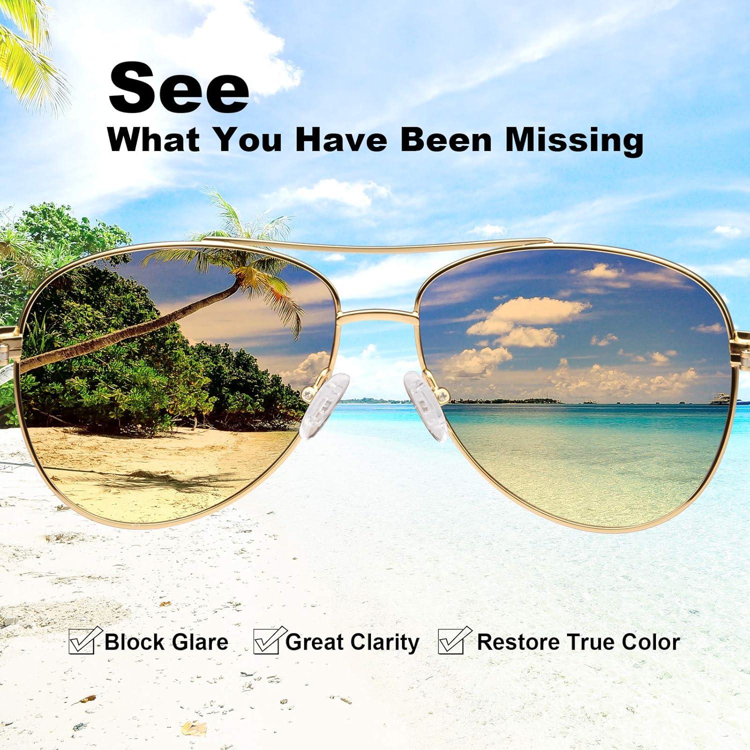 imageCARFIA Polarized Sunglasses for Women UV Protection Acetate Arms Metal Frame Womans Shades CA32162 Brown Gradient Lens Tortoise Arm