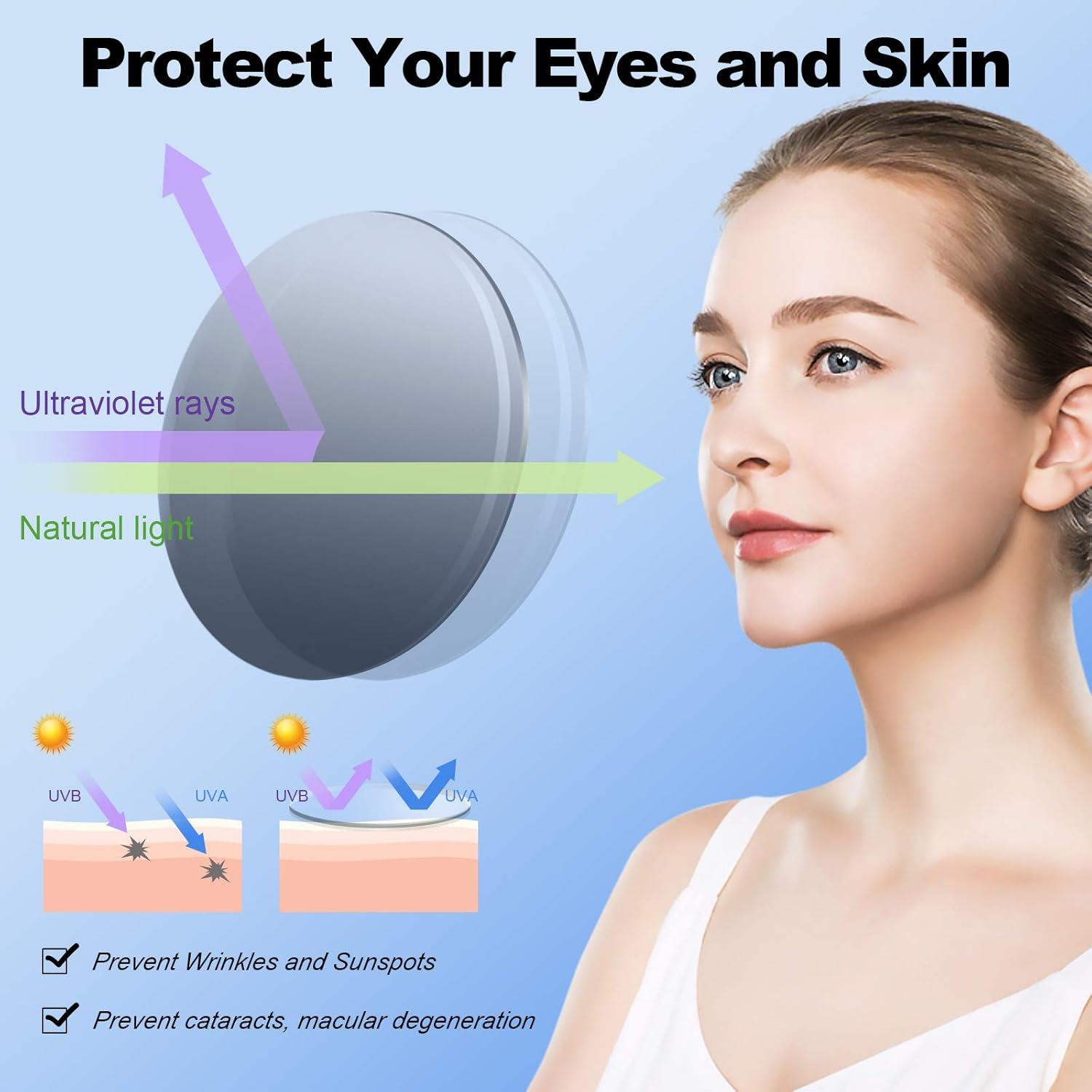 imageCARFIA Polarized Sunglasses for Women UV Protection Acetate Arms Metal Frame Womans Shades CA32167 Blue Gradient Lens Artistical Starry Sky Arm