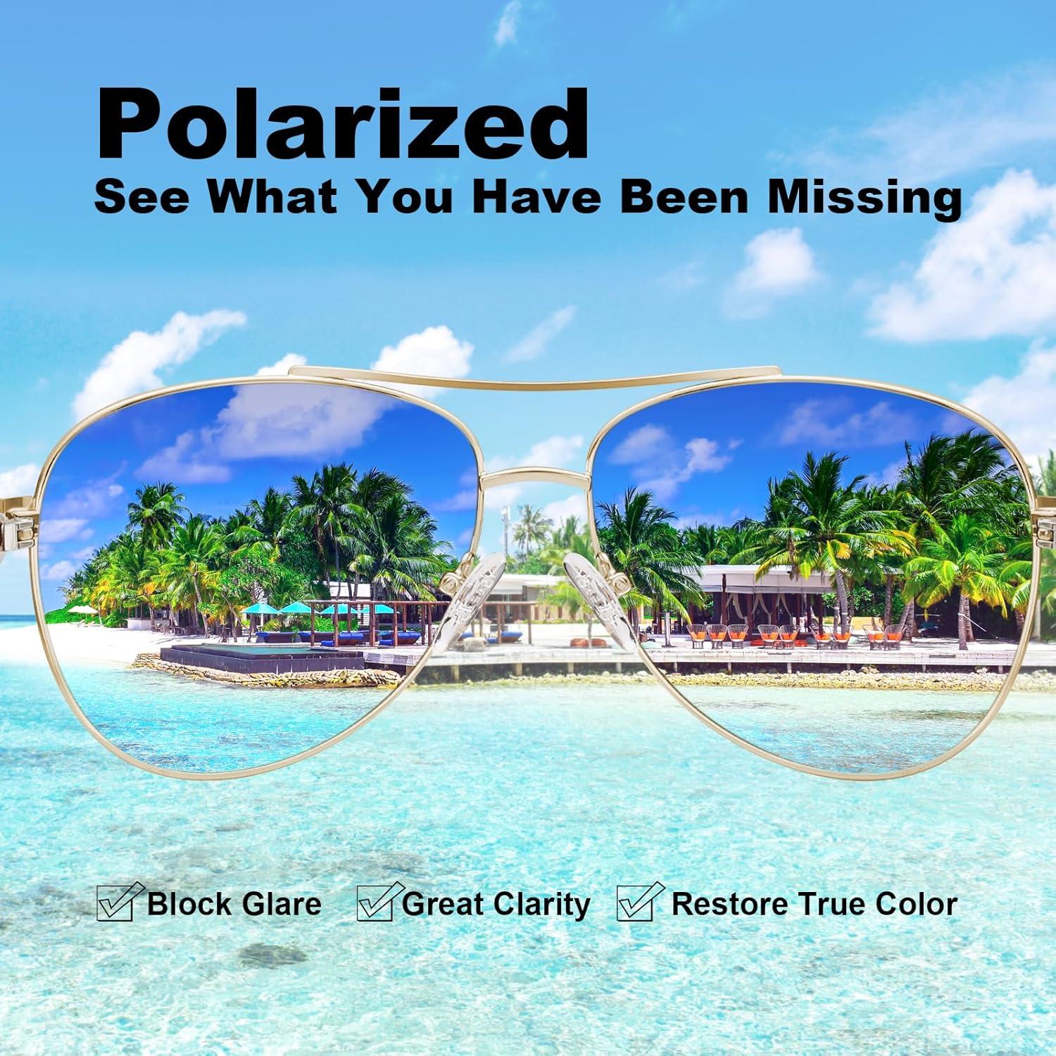 imageCARFIA Polarized Sunglasses for Women UV Protection Acetate Arms Metal Frame Womans Shades CA32167 Blue Gradient Lens Artistical Starry Sky Arm