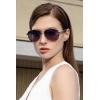 imageCARFIA Polarized Sunglasses for Women UV Protection Acetate Arms Metal Frame Womans Shades CA32165 Two Tones Lens