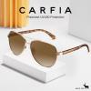 imageCARFIA Polarized Sunglasses for Women UV Protection Acetate Arms Metal Frame Womans Shades CA32168 Lens Width 55mm for Small Face