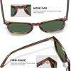 imageCARFIA Retro Acetate Polarized Sunglasses for Men UV400 Protection HandCrafted Frame Sun Glasses CA5285L21 Striped Frame Green Lenses