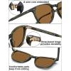 imageCARFIA Retro Acetate Polarized Sunglasses for Men UV400 Protection HandCrafted Frame Sun Glasses CA5285L32 Brownish Frame Brown Lens
