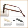 imageCARFIA Retro Cool Acetate Sunglasses for Men Polarized UV Protection Trendy Square Male Sunnies Outdoor Driving Eyewears1 Brown Striped Frame Green Lens