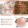 imageCARFIA Large Curved Acetate Polarized Sunglasses for Women UV Protection Retro Fashion Ladies Shades Driving Safety Eyewear3 Pink White Tortoise Frame Pink Mirrored