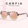 imageCARFIA Large Curved Acetate Polarized Sunglasses for Women UV Protection Retro Fashion Ladies Shades Driving Safety Eyewear3 Pink White Tortoise Frame Pink Mirrored