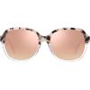 imageCARFIA Large Curved Acetate Polarized Sunglasses for Women UV Protection Retro Fashion Ladies Shades Driving Safety Eyewear3 Pink White Tortoise Frame Pink Mirrored