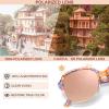 imageCARFIA Large Curved Acetate Polarized Sunglasses for Women UV Protection Retro Fashion Ladies Shades Driving Safety Eyewear5 Pink White Tortoise Frame Pink Mirrored2