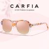 imageCARFIA Large Curved Acetate Polarized Sunglasses for Women UV Protection Retro Fashion Ladies Shades Driving Safety Eyewear5 Pink White Tortoise Frame Pink Mirrored2