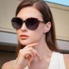 imageCARFIA Large Curved Acetate Polarized Sunglasses for Women UV Protection Retro Fashion Ladies Shades Driving Safety Eyewear63 Tortoise Frame Gradient Grey Lens