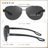 imageCARFIA Lightweight Retro Pilot Sunglasses for Women Polarized UV Protection Trendy Outdoor Driving Lady Sunnies Metal FrameBlack