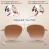 imageCARFIA Retro Trendy Pilot Sunglasses for Women Polarized UV Protection Lightweight Outdoor Driving Lady Sunnies Metal Frame7 Gold Frame Brown GradientredBlue Tortoise Legs