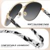 imageCARFIA Retro Trendy Pilot Sunglasses for Women Polarized UV Protection Lightweight Outdoor Driving Lady Sunnies Metal Frame8 Gold Frame Grey GradientblackWhite Tortoise Legs
