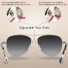 imageCARFIA Retro Trendy Pilot Sunglasses for Women Polarized UV Protection Lightweight Outdoor Driving Lady Sunnies Metal Frame8 Gold Frame Grey GradientblackWhite Tortoise Legs